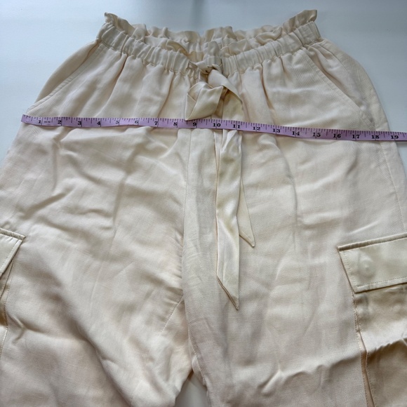 Cami Nyc Womens Harley Linen Silk Ceramic Cargo Pants - Picture 13 of 16